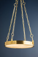 Aged Brass Kirby Chandelier 20" by Hudson Valley, view 8