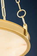 Aged Brass Kirby Chandelier 20" by Hudson Valley, view 7