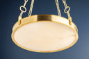 Aged Brass Kirby Chandelier 20" by Hudson Valley, view 6