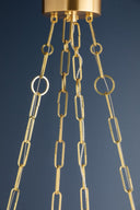 Aged Brass Kirby Chandelier 20" by Hudson Valley, view 9