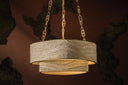 Vintage Gold Leaf Kiso Chandelier 34.5" by Corbett Lighting, view 7