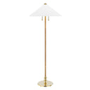 Aged Brass Flare Floor Lamp 24" by Hudson Valley