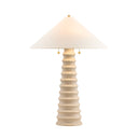 Ceramic Cornsilk Franconia Table Lamp 20" by Hudson Valley