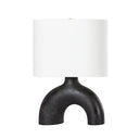 Ceramic Earth Charcoal Valhalla Table Lamp 15" by Hudson Valley