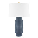 Ceramic Grey-Blue Reactive Broderick Table Lamp 17" by Hudson Valley