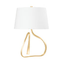 Vintage Gold Leaf Tharold Table Lamp 18" by Hudson Valley