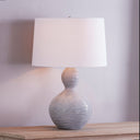Ceramic Coastal Blue Cairns Table Lamp 18.5" by Hudson Valley, view 3