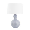 Ceramic Coastal Blue Cairns Table Lamp 18.5" by Hudson Valley
