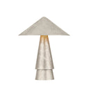 Warm Silver Leaf Foxton Table Lamp 18" by Hudson Valley