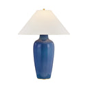 Ceramic Brushed Indigo Rhinelander Table Lamp 22" by Hudson Valley