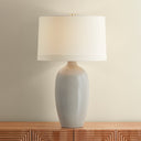 Ceramic Frost Grey Crackle Elk River Table Lamp 19" by Hudson Valley, view 3