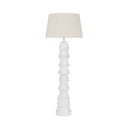 Ceramic Gloss Ivory Wayzata Floor Lamp 24" by Hudson Valley