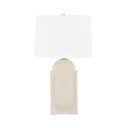 Ceramic Moonstone Sand Leeston Table Lamp 16" by Hudson Valley