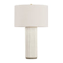 Ceramic Fluted Ivory Crestwood Table Lamp 19" by Hudson Valley