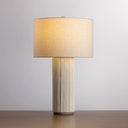 Ceramic Fluted Ivory Crestwood Table Lamp 19" by Hudson Valley, view 2