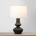 Ceramic Totem Black Ancram Table Lamp 17.5" by Hudson Valley, view 2