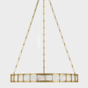 Vintage Brass Leda Chandelier 30" by Corbett Lighting