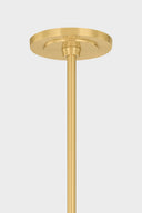 Aged Brass Levin Chandelier 40" by Hudson Valley, view 2