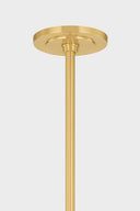 Aged Brass Levin Chandelier 54" by Hudson Valley, view 2