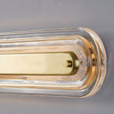 Aged Brass Litton Wall Sconce 5.75" x 21.25" by Hudson Valley, view 2