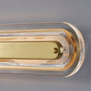 Aged Brass Litton Wall Sconce 5.75" x 21.25" by Hudson Valley, view 4
