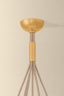 Vintage Gold Leaf Livonia Chandelier 40" by Hudson Valley, view 6