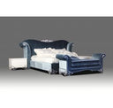 Rita Transitional Velour Fabric Bench