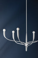 White Plaster Labra Chandelier 36.75" by Hudson Valley, view 6