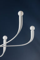 White Plaster Labra Chandelier 36.75" by Hudson Valley, view 5