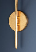 Vintage Gold Leaf Labra Wall Sconce 5.75" by Hudson Valley, view 4