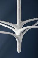 White Plaster Labra Chandelier 36.75" by Hudson Valley, view 4