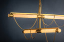 Vintage Brass Lariat Chandelier 48.75" by Corbett Lighting, view 4