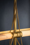 Vintage Brass Lariat Chandelier 48.75" by Corbett Lighting, view 8