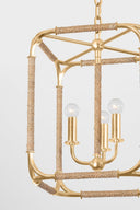 Gold Leaf Laurenceston Lantern 13" by Hudson Valley, view 2