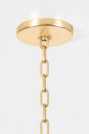 Gold Leaf Laurenceston Lantern 13" by Hudson Valley, view 4