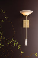 Vintage Brass Lausanne Wall Sconce 10" by Corbett Lighting