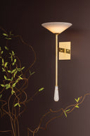 Vintage Brass Lausanne Wall Sconce 10" by Corbett Lighting, view 8