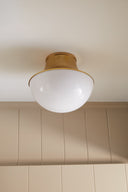 Aged Brass Lettie Flush Mount 14.75" by Hudson Valley, view 7