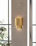 Vintage Gold Leaf Moray Wall Sconce 7.75" by Hudson Valley, view 3