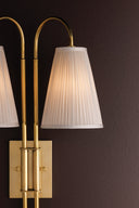 Vintage Brass Limoges Wall Sconce 14" by Corbett Lighting, view 5