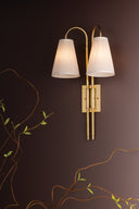 Vintage Brass Limoges Wall Sconce 14" by Corbett Lighting