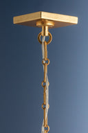 Vintage Gold Leaf Lincroft Lantern 12.75" by Hudson Valley, view 2