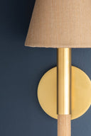 Aged Brass Lindenwood Wall Sconce 6.75" by Hudson Valley, view 2