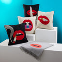 Lips Embellished Throw
