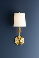 Aged Brass Logan Wall Sconce 6.25" by Hudson Valley, view 3