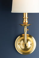 Aged Brass Logan Wall Sconce 6.25" by Hudson Valley, view 5
