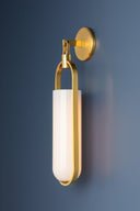 Aged Brass Lorimer Wall Sconce 4.75" by Hudson Valley, view 3