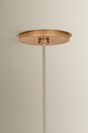 Patina Gold Leaf Louise Pendant 25" by Hudson Valley, view 3