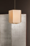 Patina Gold Leaf Louise Pendant 13" by Hudson Valley, view 3
