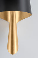 Vintage Gold Leaf Lucia Wall Sconce 9.5" by Corbett Lighting, view 2